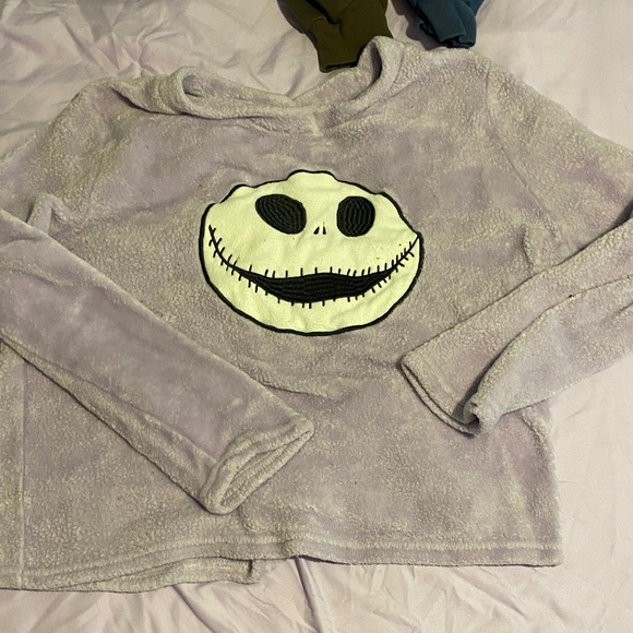 Disney Purple Pajama Set with Jack Skellington Design - Picture 2 of 5